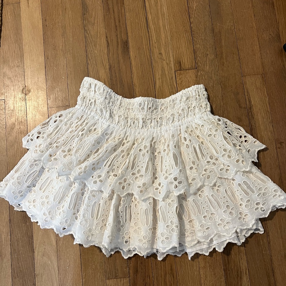 Free People Layered Eyelet Skirt